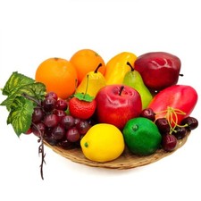 17 Pcs Fake Fruit Simulation Fruit Props for Photography Display Lifelike Rea...