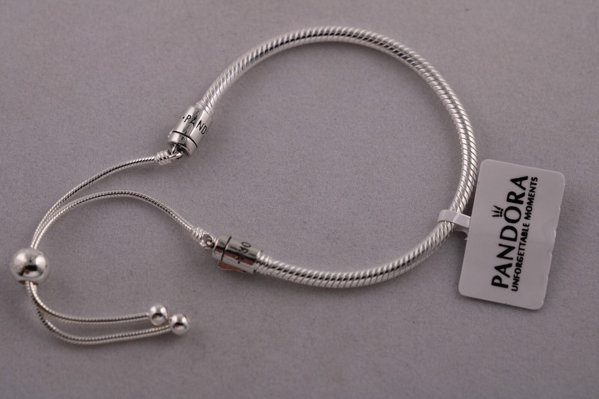 AUTHENTIC Pandora Snake Chain Slider Bracelet 599652C01-2 NEW | eBay