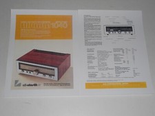 Luxman R-1040 Receiver Brochure 1978 Audiophile 2 pages, Specs, Article