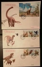 PR of China 2017-11 Stamp Dinosaur FDC 3Pcs 中国恐龙