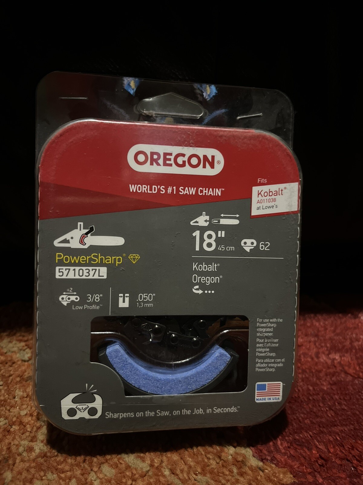 Oregon 571037L 18 in. 62 Link PowerSharp Replacement Chain for CS1500