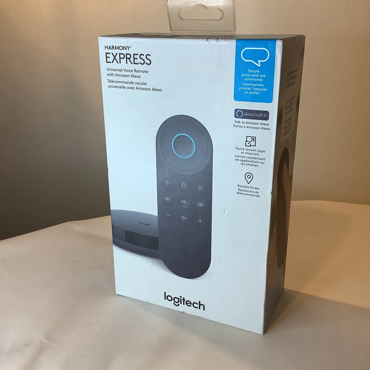 Logitech Harmony Express Universal Voice Remote Amazon Alexa Smart TV Cable