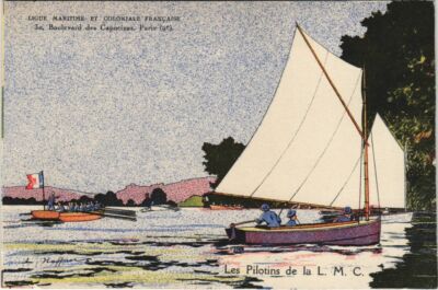 CPA Les Pilotins de la L. M. C. SCHIFFE (1202536)