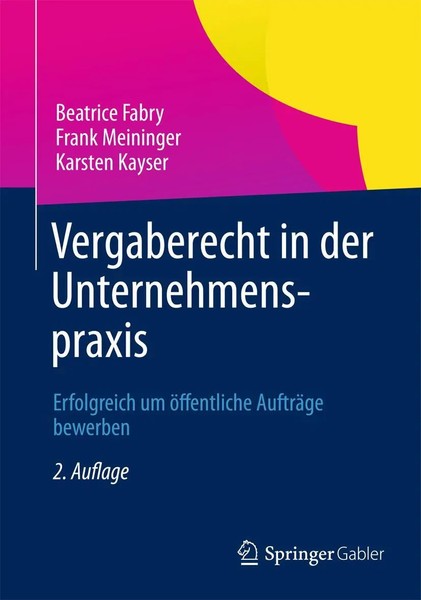 Vergaberecht In Der Unternehmenspraxis Beatrice Fabry (U. A.) Taschenbuch Xiv-image