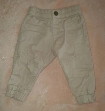 PRIMARK Baby Boys Beige Cargo Combat Pants Trousers Bottoms 3-6 mths 68cm