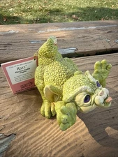 Dragon Keep RAZZ Figurine Swarovski Crystal Ball Marty Sculptures 90s Vtg 5110