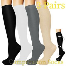 Compression Socks Stockings Womens Mens Knee High Medical 20-30 S/M-L/XL