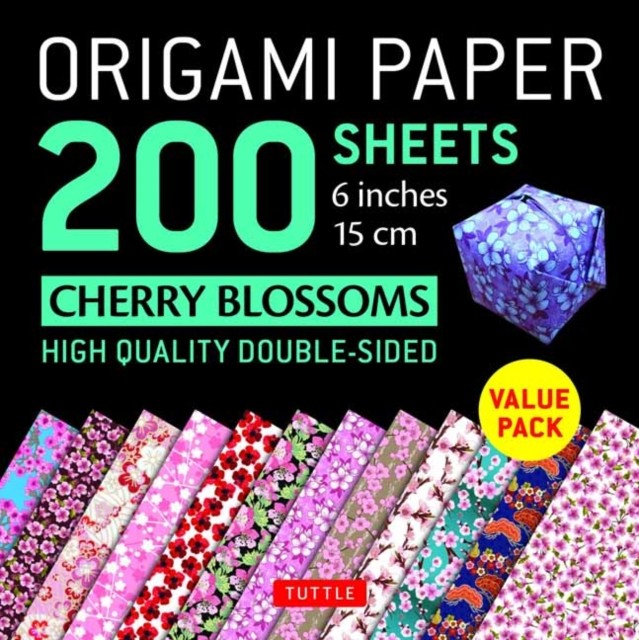 Origami Paper 200 sheets Cherry Blossoms 6 inch (15 cm) by Tuttle Publishing