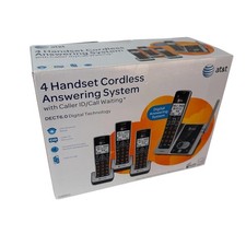 AT T Cordless Answering System Caller ID/Call Waiting 4 Handsets CL82413 Works
