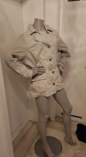 Trenchcoat Kurzmantel Größe 42 knöpfe beige Damen