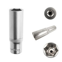 "Stecknuss Sechskant 1/4\" 9 Mm 50 Mm Aus Chrom-Vanadium-Stahl"