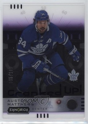 2023-24 Upper Deck Synergy Cranked Up Purple 65/199 Auston Matthews #CR-AM 9hx