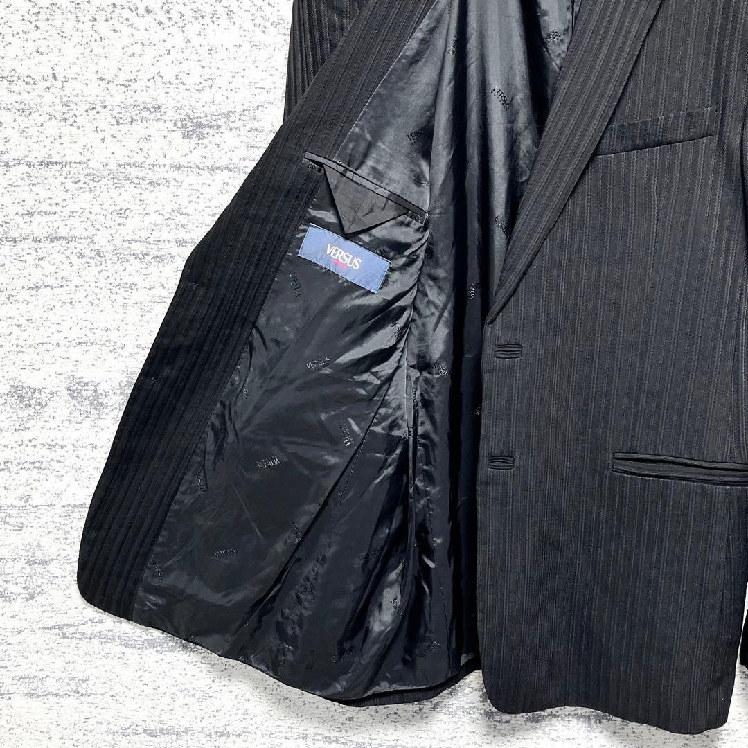 Versus Versace Casual Suit Black 3XL Large Size Italy Made 5671 thumbnail 7