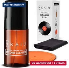 Vinyl Record Cleaning Kit- Anti Static Record Cleaning Washer Fluid with Sili...