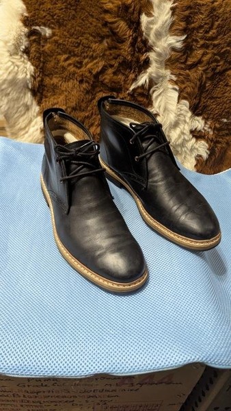 Men Timberland Boots Black Leather 8.5