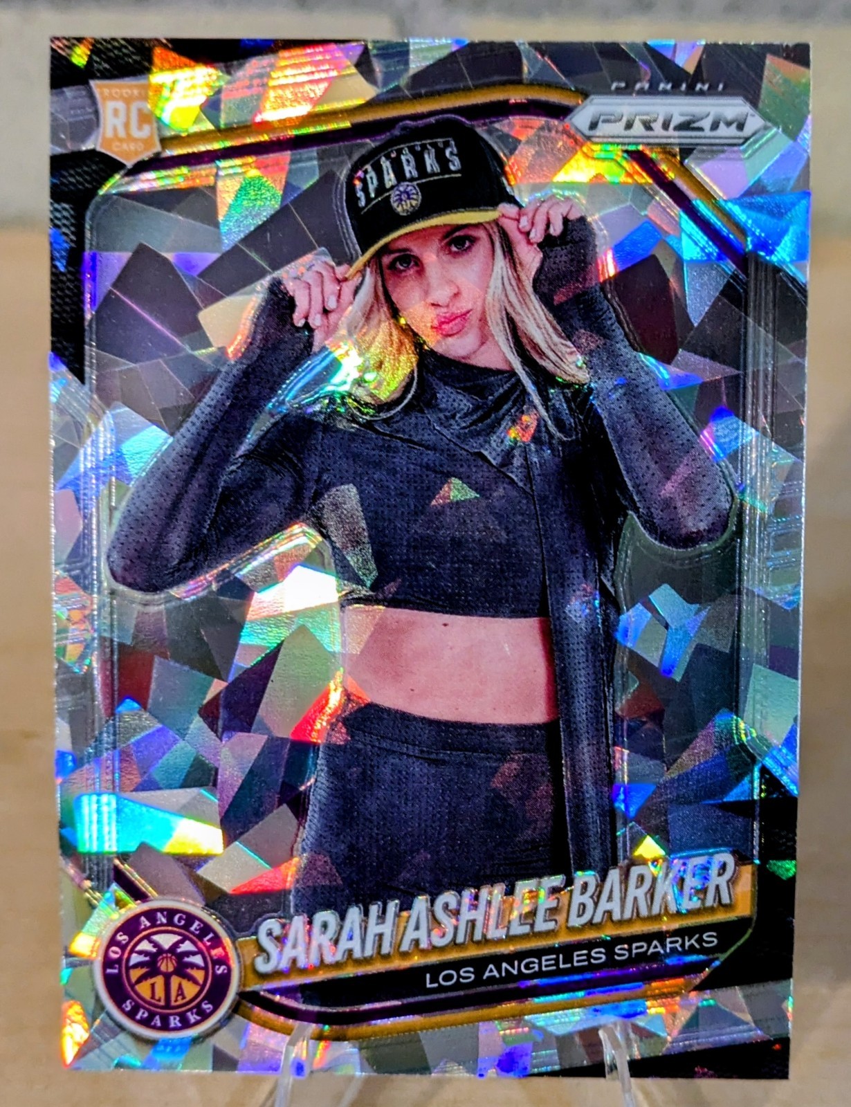 2025 Panini Prizm WNBA Rookie Variation Sarah Ashlee Barker #142 Ice Prizm (RC)