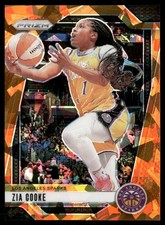 Zia Cooke 2024 Panini Prizm WNBA Ice Orange Prizms #46 - Los Angeles Sparks