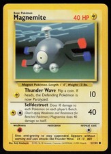 Magnemite 53/102 Common Base Set Unlimited Pokemon Lightly Played