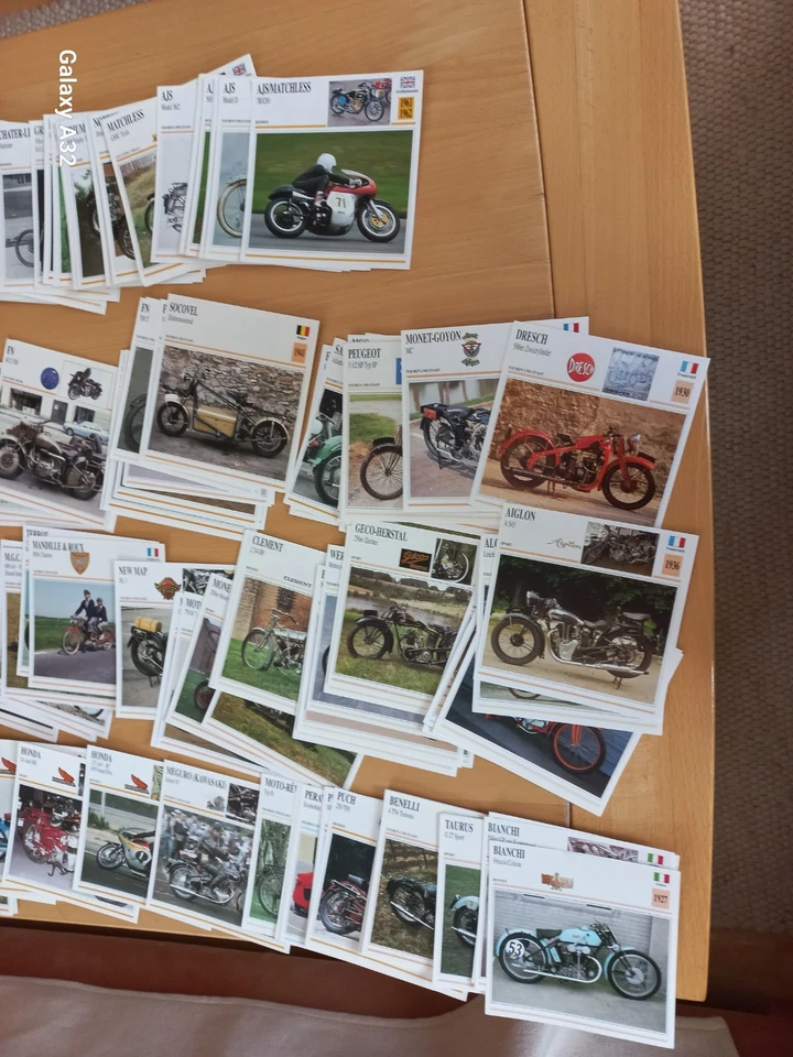 Große Motorrad Oldtimer - Farbfotokartensammlung - Bild 4 von 4