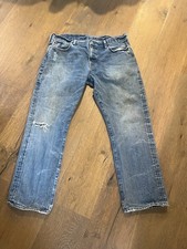Vintage Polo Ralph Lauren Men’s Distressed Jeans Relaxed Fit Grunge Y2K Denim