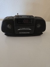 SUPERSONIC AM/FM Radio - Portable Retro Style Radio - Tested/Works