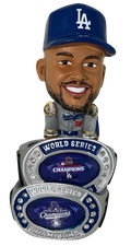 Mookie Betts Back To Back World Series Champs Mini Ring Base Bighead Bobblehead