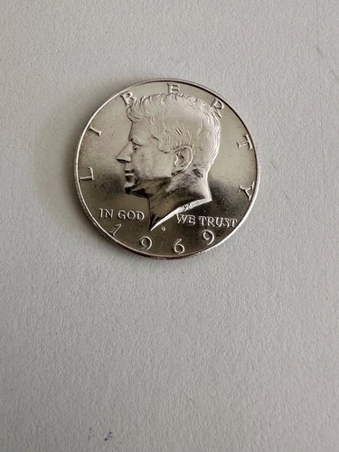 1969 D Kennedy Half Dollar 40% Silver
