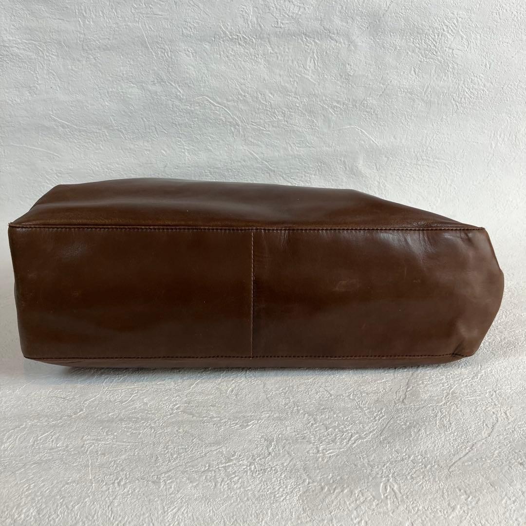 PRADA Logo Leather Tortoiseshell Chain Shoulder Bag Brown thumbnail 4