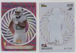 2023 Panini Illusions Mystique Pink /399 De'Von Achane #9 Rookie RC