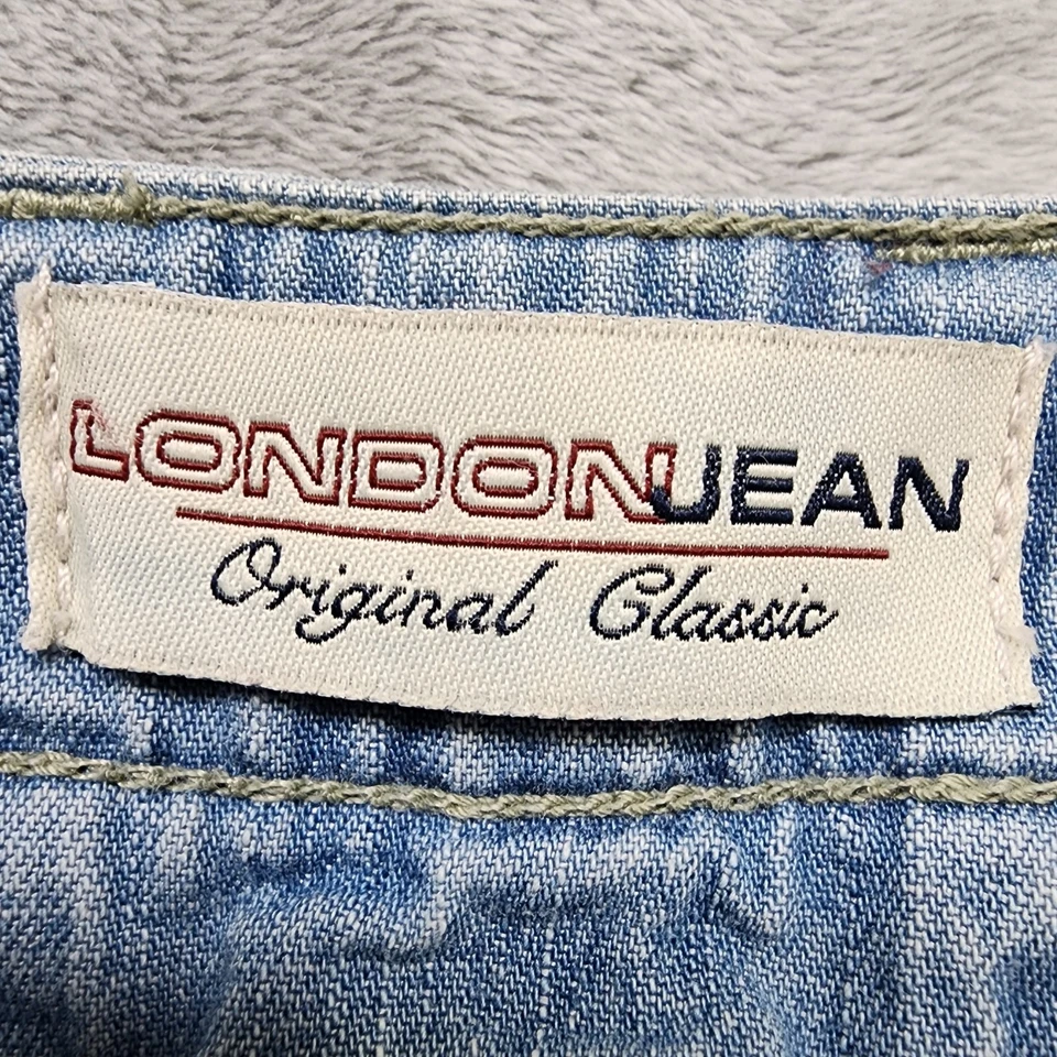 Vintage 90s LONDONJEAN Skirt Womens 10 Light Wash High Rise Midi Cargo Leg Slit - Image 4 of 4