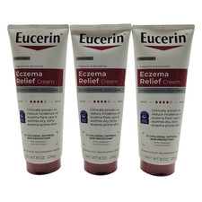 Eucerin Eczema Relief Body Cream 3  Pack Colloidal Oatmeal Skin Protectant NEW 