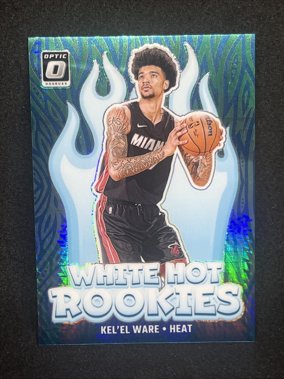 2024-25 DONRUSS OPTIC WHITE HOT ROOKIES HYPER GREEN /249 - KEL'EL WARE