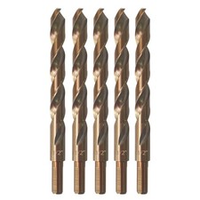 ZNXIMER 1/2" Cobalt M35 HSS Jobber Length Twist Drill Bits for Hard Metals (5-Pa