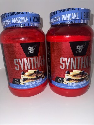 2 BSN Syntha-6 Protein Powder Blueberry Pancake 2.91 lb Tub Exp 09/2026 Lot