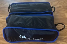 MOON LENCE PORTABLE FOLDING Beach Camping Lawn CHAIRS W/ SIDE POCKETS, SET OF 2