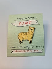 Alpaca Llama Lapel Pin Boygirlparty.com