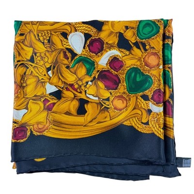 希少90s CHANEL Flower&bird柄スカーフ　美品　イタリア製 CHANEL Vintage Multicolor 100% Silk Scarf Made in Italy 38X38 | eBay