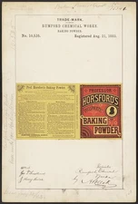 Photo:Rumford Chemical Works for Professor Horsford's brand Baking Powder
