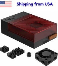Argon Poly 5 Raspberry Pi 5 Case w/ 30mm PWM Fan, Heatsink, Removable Top Cover