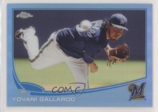2013 Topps Chrome Blue Refractor 94/199 Yovani Gallardo #13 0k6a