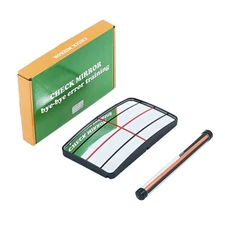 Golf Hitting Postures Correction Mirror Rod Putting Trainer With Indicator