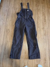 Carhartt 102743-201 Wildwood Insulated Bibs Kids Medium 8/10 Short