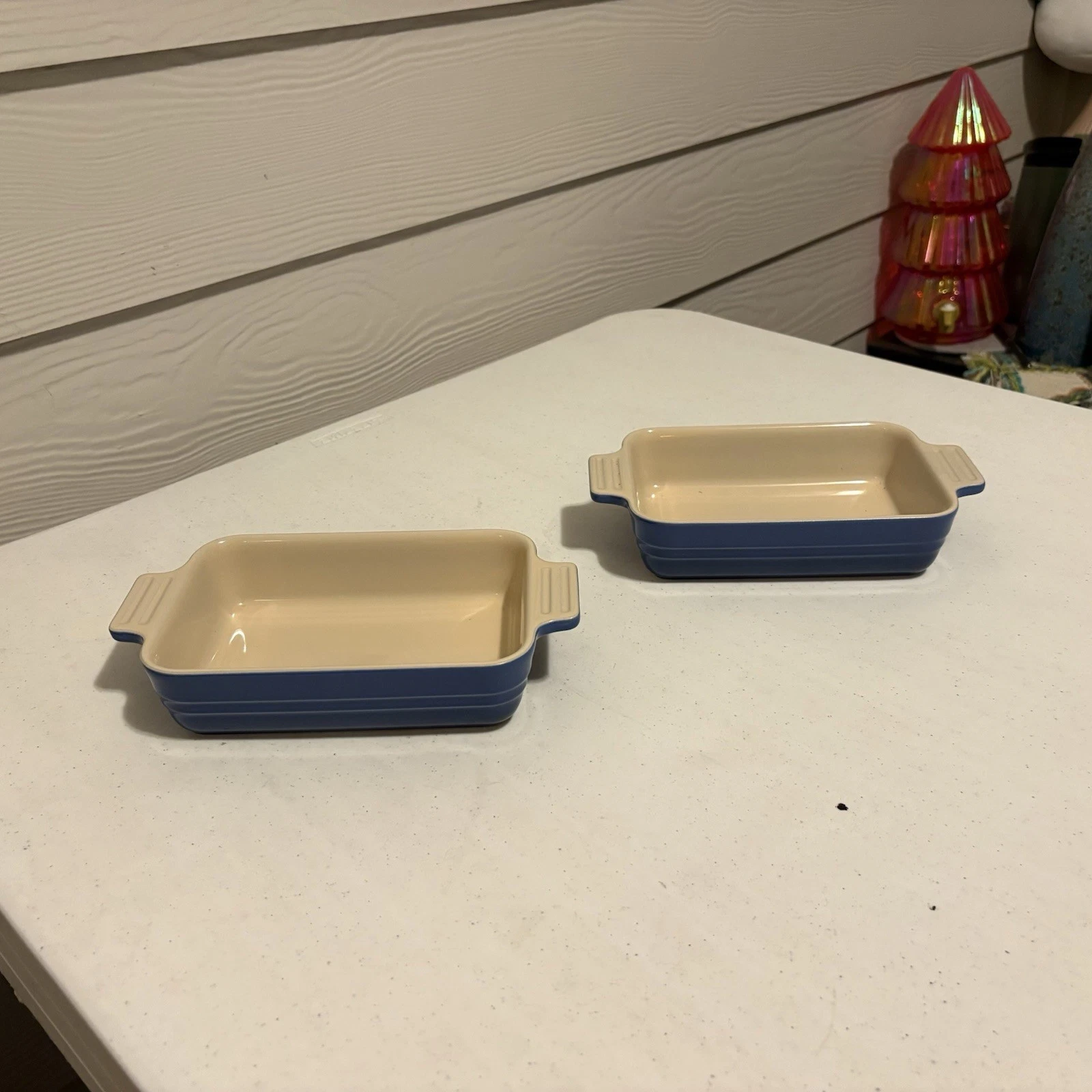 Le Creuset Harmonic Blue 18cm Rectangular Stoneware Baking Dishes Set of 2