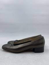 Salvatore Ferragamo Brown Leather Pump W 9