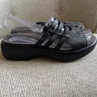 Dansko Lacey Slide Sandals Black Tooled Leather EU 38/ 8-8.5 US New — photo 5