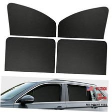 4PCS Car Side Window Sun Shades - Magnetic Front Rear for UV/Heat Protection
