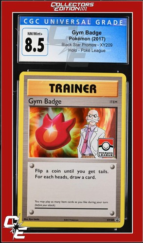 Gym Badge graded CGC 8.5 for sale on eBay
