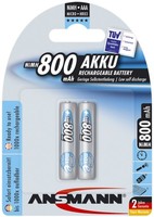 2 Ansmann Nimh Akku Maxe, Micro (Aaa) 800 Mah, 2Er Blister