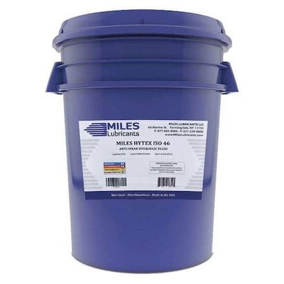Miles Lubricants M001000603 5 Gal Pail, Hydraulic Oil, 46 Iso Viscosity, 20W Sae