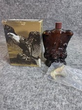 Avon American Eagle Decanter After Shave Bottle 5 FL OZ Vintage Glass EMPTY